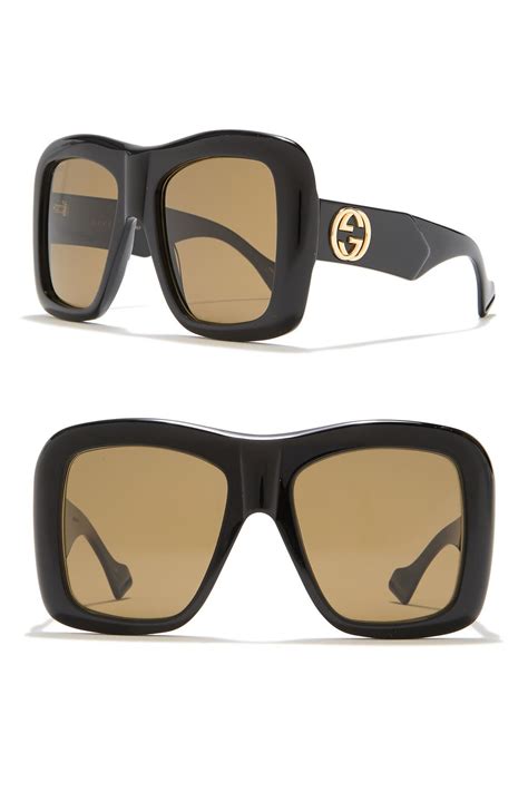 gucci oversized metal sunglasses|gucci unisex fashion 54mm sunglasses.